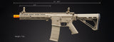 Lancer Tactical Gen 4 L119A2 M4/M16 Full Metal Airsoft Rifle 390-400 FPS - (Color: Tan)