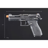 Lancer Tactical LTX Competition Gas Blowback Airsoft Pistol (Black) – 300–320 FPS