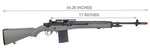 AGM M14 SOCOM Airsoft DMR AEG Rifle 410 - 420 FPS (Color: OD Green)