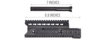 LCT Airsoft 9.5 Inch AK KeyMod Handguard Rail (Black)