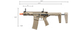 Poseidon Punisher 6" QRF Aegr Rifle w/ Medusa Mosfet - (Color: Tan)