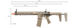 Poseidon Punisher 14" Aegr Rifle w/ Medusa Mosfet - (Color: Tan)