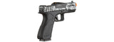 Poseidon CSI XG8 Gas Blow Back Aluminum Pistol - (Splash Anodized)