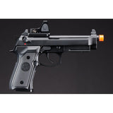 KLI KL-92 AI Optic Ready 6mm Dual Power CO2/Gas Blowback Airsoft Pistol Red Dot Combo - (Black)