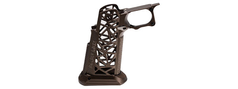 Dr. Black CNC Aluminum Type A Grip for Tokyo Marui Hi-Capa GBB Airsoft Pistols - (Tan)
