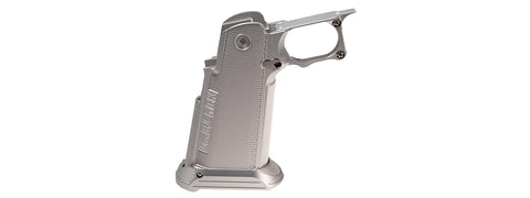 Dr. Black CNC Aluminum Type B Grip for Tokyo Marui Hi-Capa GBB Airsoft Pistols - (Silver)