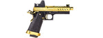 Vorsk Hi-Capa 4.3 GBB Pistol w/ Red Dot Sight - (Black/Gold)