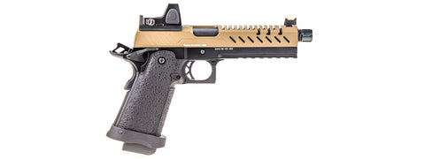 Vorsk Hi-Capa 5.1 GBB Pistol w/ Red Dot Sight - (Black/Tan)