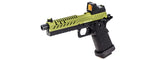 Vorsk Hi-Capa 5.1 GBB Pistol w/ Red Dot Sight - (Black/Green)