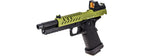 Vorsk Hi-Capa 5.1 GBB Pistol w/ Red Dot Sight - (Black/Green)