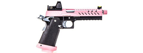 Vorsk Hi-Capa 5.1 GBB Pistol w/ Red Dot Sight - (Black/Pink)