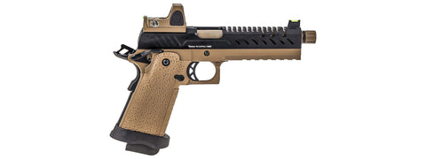 Vorsk Hi-Capa 5.1 GBB Pistol w/ Red Dot Sight - (Tan/Black)