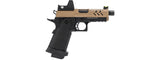 Vorsk Hi-Capa 3.8 Pro GBB Pistol w/ Red Dot Sight - (Tan/Black)