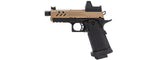 Vorsk Hi-Capa 3.8 Pro GBB Pistol w/ Red Dot Sight - (Tan/Black)