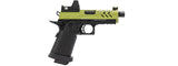 Vorsk Hi-Capa 3.8 Pro GBB Pistol w/ Red Dot Sight - (Green/Black)