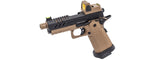 Vorsk Hi-Capa 3.8 Pro GBB Pistol w/ Red Dot Sight - (Black/Tan)