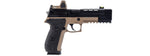 Vorsk Hi-Capa VP26X GBB Pistol w/ Red Dot Sight - (Black/Tan)