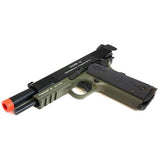 KWA Full Metal M1911 MKIV PTP Gas Blowback Pistol w/ Railed Frame in OD Green
