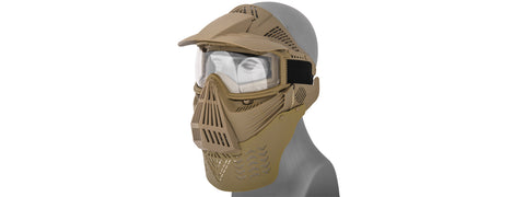 G-Force Complete Protection Modular Airsoft Face Mask W/ Clear Lens