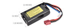 AC-221A 15C 11.1V 1200Mah Lipo Battery W/ Deans Connector Airsoft Gun Accessories