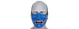 Ac-883Bl Yokai Ogre Half Face Mask W/ Soft Padding (Blue/Gold) Airsoft Gun / Accessories