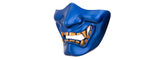 Ac-883Bl Yokai Ogre Half Face Mask W/ Soft Padding (Blue/Gold) Airsoft Gun / Accessories