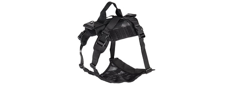 Ac-884B Mesh Adjustable Tactical Dog Vest (Black)