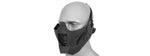Ac-885B Adjustable Retro Mecha Half Face Mask (Black) Airsoft Gun / Accessories