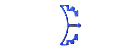 Airsoft Masterpiece Aluminum Puzzle Front Curve Long Trigger (BLUE)