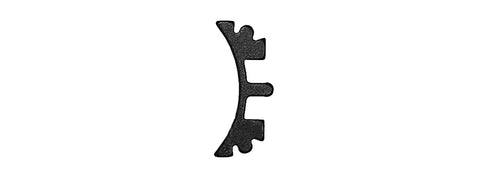Airsoft Masterpiece Aluminum Puzzle Front Curve Short Trigger (BLACK)