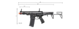 Arcturus Karambit ULR PDW Mod 1 5.5 Inch Airsoft AEG Lite Rifle (Color: Black)