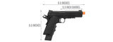 Army Armament Full Metal R32 Gas Blowback Airsoft Pistol (Nightstorm)