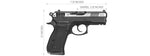 Asg Cz 75D Compact Dual-Tone Co2 Non-Blowback Airgun Pistol - Black/Silver