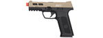 Airsoft Gun ICS XAE Adjustable Hop Up Gas Blowback Airsoft Pistol Black & Tan