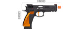 ASG CZ SP-01 Shadow ACCU CO2 GBB Pistol (Black / Orange)