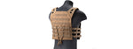 Lancer Tactical Lightweight Molle Tactical Vest with Retention Cords (Color: Tan) Airsoft Gun / Accessories
