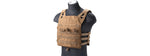 Lancer Tactical Lightweight Molle Tactical Vest with Retention Cords (Color: Tan) Airsoft Gun / Accessories