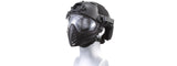 G-Force Pilot Full Face Helmet w/ Plastic Mesh Face Guard (Color: Black) Airsoft Gun / Accessories