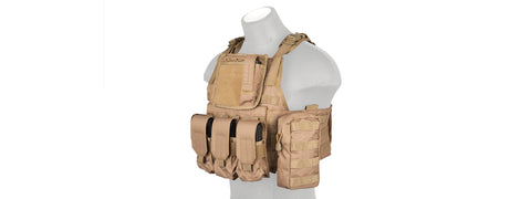 CA-305KN Assault Tactical Vest (Coyote Brown)