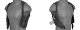 Ca-349Bn Nylon Vertical Shoulder Holster (Black) Airsoft Gun / Accessories