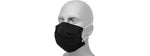 Tactical Pleated Face Mask Cover, Black