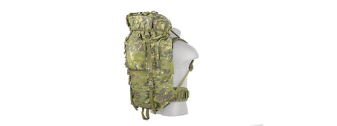 Ca-L108Mt 65L Waterproof Outdoor Trail Backpack (Camo Tropic)