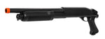Lancer Tactical M870 Full Metal 3-Round Burst Pistol Grip Airsoft Shotgun (BLACK)