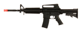 Well D94S M4A1 Auto Airsoft Electric Gun Plastic Gear w/ Retractable Stock