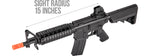 Double Bell M4 Ris Cqb Aeg Airsoft Rifle W/ Metal Gearbox [Polymer Body] (Black)