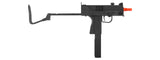 Well G11 MAC-11 SMG Gas Powered Pistol Airsoft Gun with Silencer, Folding Stock - Semi and Auto