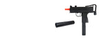 Well G11 MAC-11 SMG Gas Powered Pistol Airsoft Gun with Silencer, Folding Stock - Semi and Auto