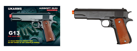 Airsoft Gun UK Arms Airsoft G13 Zinc Alloy Steel Spring Pistol