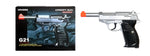 Ukarms G21S Metal Spring Pistol, 8.5", Silver