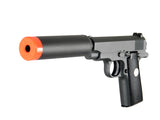 Ukarms Airsoft G2A Metal Spring Pistol w/ Barrel Extension - Black